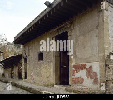 Italy. Herculaneum. Samnite House. Oldest building in Herculaneum, 2nd century BC. Exterior. Campania. Stock Photo