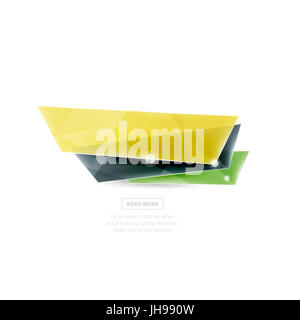 geometric shape ad promo banner. Abstract universal layout Stock Photo