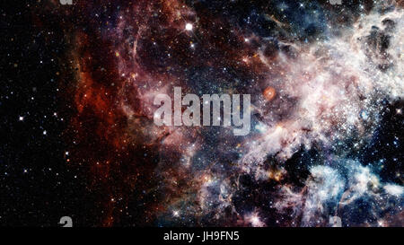 Beautiful nebula in cosmos far away. Elements of this image furnished by NASA. Stock Photo