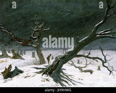 Winter Landscape, Caspar David Friedrich, 1811 Stock Photo - Alamy