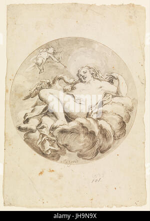 Francesco Saverio Mergolo - Project for a Ceiling Fresco- Leda and the Swan - Stock Photo