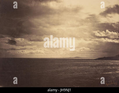 Gustave Le Gray (French - Cloudy Sky - Mediterranean Sea (Ciel Charge - Mer Mediterranee)) - Stock Photo