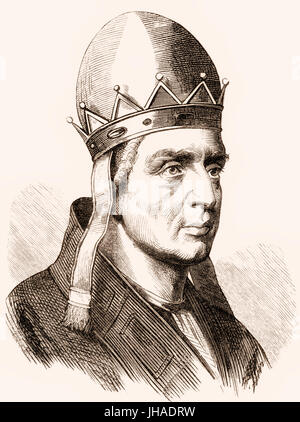 Pope Benedict VIII, ca. 980-1024, reigned from 18 May 1012 to his death in 1024 Stock Photo