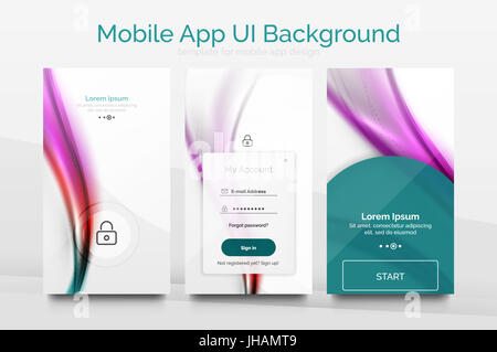 Application Background Pattern Mobile background ui - geometric abstract pattern. Application ...