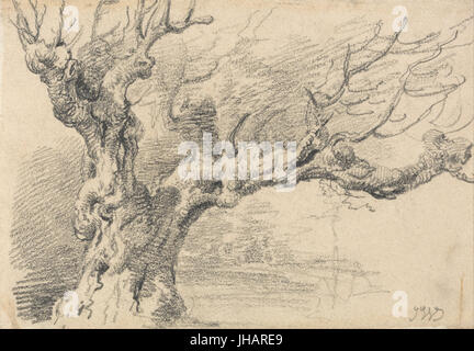 James Ward - An Old Oak Tree - Stock Photo