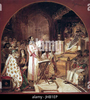 V. Surikov’s 1876-7 painting 'First Council of Nicea' depicts the ...