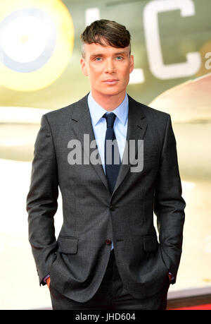Cillian Murphy attending the Dunkirk world premiere at the Odeon Leicester Square, London. Stock Photo