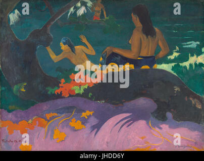 Paul Gauguin Fatata Te Miti By The Sea Painting Stock Photo