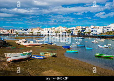 Harbor of Arrecife, Lanzarote, Canary Islands, Spain Stock Photo