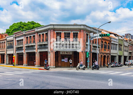 TAIPEI, TAIWAN - JUNE 26: This is Bopiliao historical block. It is a famous area which features traditional Chinese architecture as it was in the 18th Stock Photo