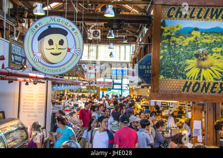 Granville Island Public Market, Granville Island, Vancouver, Canada Stock Photo