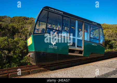 Funicular to Cape Point Lighthouse, Cape of Good Hope, Cape Peninsula, City of Cape Town, Western Cape, South Africa Stock Photo