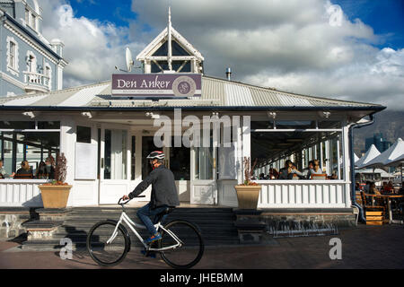 Den Anker restaurant, Victoria & Alfred Waterfront, Cape Town, South Africa Stock Photo