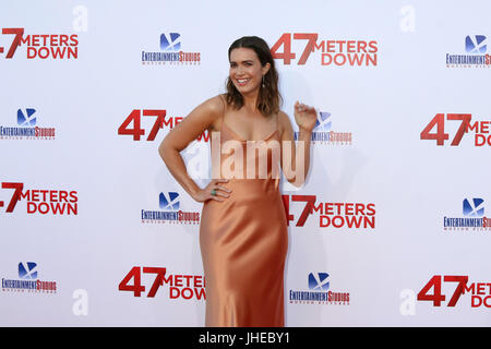 '47 Meters Down' Premiere at the Village Theater on June 12, 2017 in Westwood, CA  Featuring: Mandy Moore Where: Westwood, California, United States When: 13 Jun 2017 Credit: Nicky Nelson/WENN.com Stock Photo