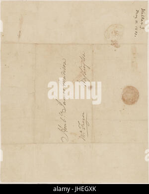 Letter from John Walker (NYPL b11904004-5215398) Stock Photo