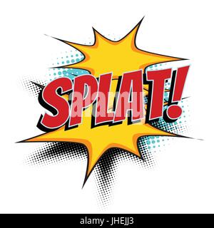 splat comic word Stock Vector