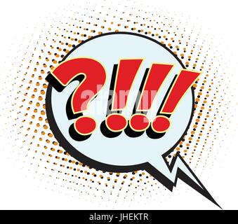 question comic sign Stock Vector