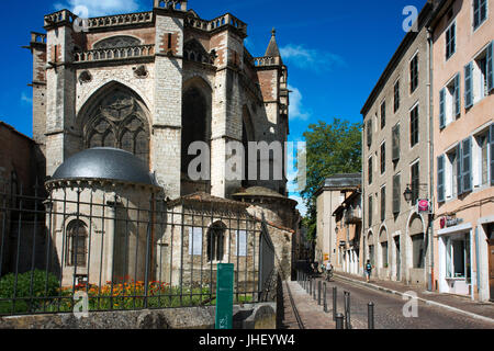 The Cathedral of St Etienne at Cahors, The Lot, France. Stock Photo