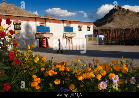 Inside the monastery Paelkhor, Pelkhor Chode, Gyangze, Tibet, China, Asia Stock Photo