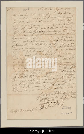 Woodbridge, Jah. To Colonel Benedict Arnold (NYPL b11868620-5337344) Stock Photo