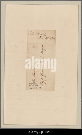 Jones, Cad. Camp before York. To Major General Morgan (NYPL b11868620-5339607) Stock Photo