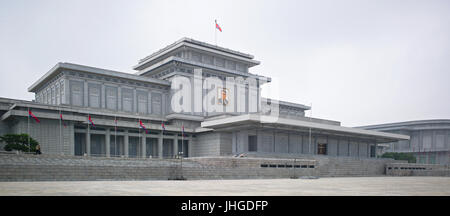 Exterior of Mausoleum of Kim Il-sung. Pyongyang, DPRK / North Korea Stock Photo