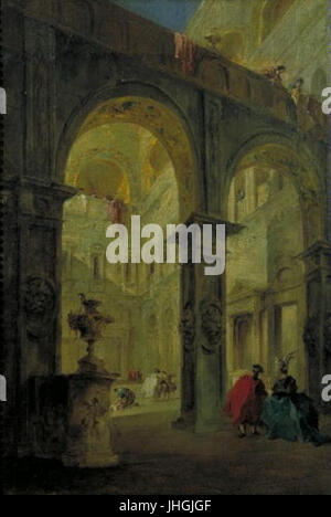 Francesco Guardi 5.10.1712-1.1.1793 - Nadvori palace Stock Photo