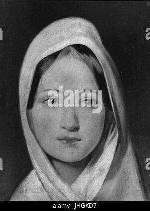 Friedrich von Amerling 1803-1887 - Divci hlava Stock Photo