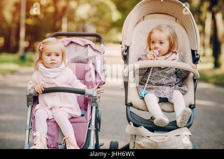 Family walk in the park Stock Photo