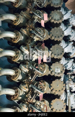 detail of front face of reactor, The B Reactor Hanford, near Richland, Washington Stock Photo