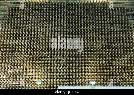 detail of front face of reactor, The B Reactor Hanford, near Richland, Washington Stock Photo