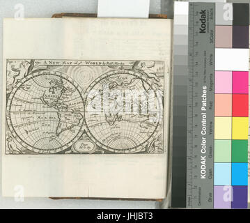 A new map of ye world (NYPL b15366051-1261075) Stock Photo