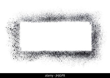 Rectangle stencil template isolated on the white background Stock Photo