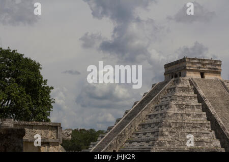 Chichen Itza el castillo Kukuklan Temple,acient culture,Mexico Yucatan Stock Photo