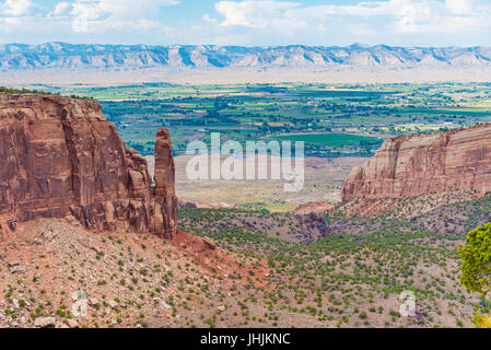 Overlook of Colorado National Monument near Grand Junction, Colorado Stock Photo
