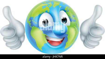 Earth Day Cartoon Character Stock Vector