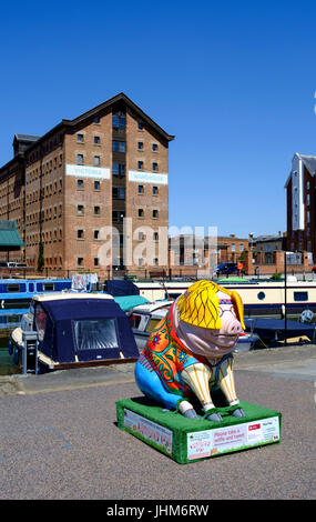 Gloucester historic Dock Gloucester england UK Stock Photo