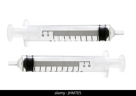 Squeeze Droppers on White Background Stock Photo