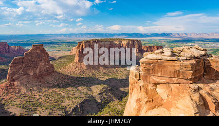 Overlook of Colorado National Monument near Grand Junction, Colorado Stock Photo