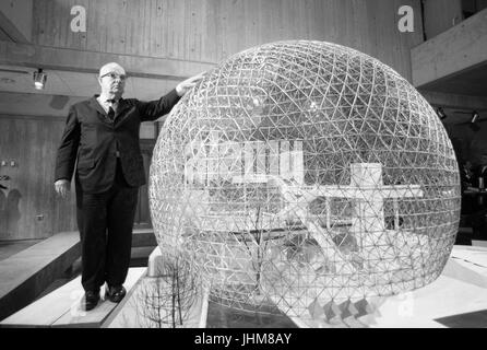 Buckminster Fuller With A Model Of The Biosphere For The Canadian 1967 ...