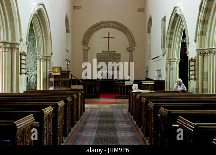 St Mary's priory church, Deerhurst, Gloucestershire, England UK Stock Photo