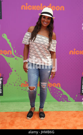 Los Angeles, USA. 13th Jul, 2017. Laila Ali, At Nickelodeon Kids' Choice Sports Awards 2017 at The Pauley Pavilion, California on July 13, 2017. Credit: Faye Sadou/MediaPunch Credit: MediaPunch Inc/Alamy Live News Stock Photo