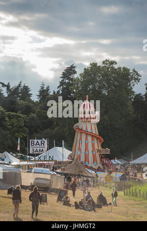 Henham Park. Suffolk, UK. 14th July, 2017.   The helter skelter - The 2017 Latitude Festival, Henham Park. Suffolk 14 July 2017 Credit: Guy Bell/Alamy Live News Stock Photo
