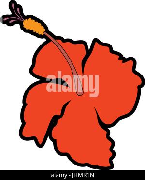 tropical flower icon over colorful background vector illustration Stock ...