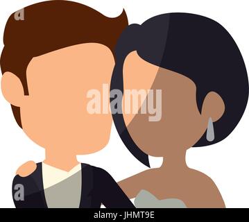 wedding couple icon over white background vector illustration Stock ...