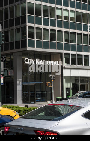 City National Bank on Park Avenue, NYC, USA Stock Photo