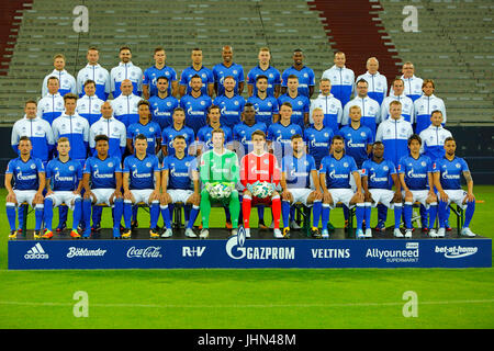 football, Bundesliga, 2016/2017, FC Schalke 04, team ...