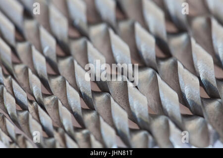 Drill bits isolated on white background Stock Photo