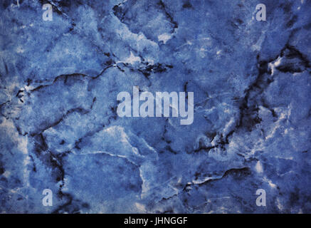 texture blue marble, stains blue stripes on a white background Stock Photo