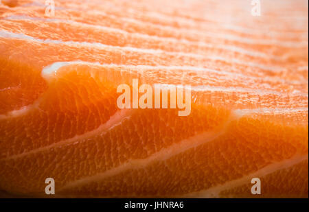 on the photo close up fish fillets salmon Stock Photo